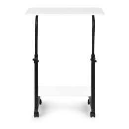 Stolik pod laptopa z kółkami biurko dostawiane do fotela kanapy biały ModernHome ModernHome