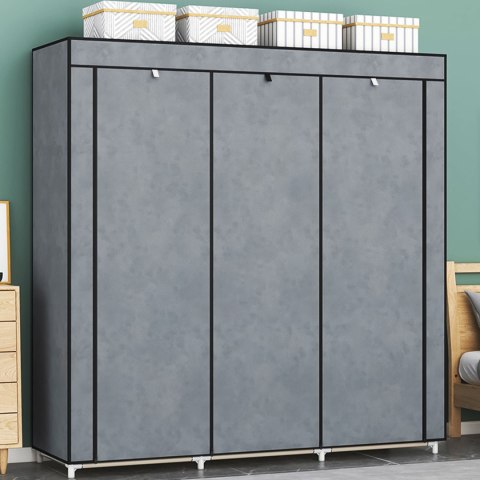 Szafa tekstylna duża materiałowa garderoba z półkami na ubrania i buty ModernHome ModernHome Szafa tekstylna duża materiałowa garderoba z półkami na ubrania i buty ModernHome ModernHome