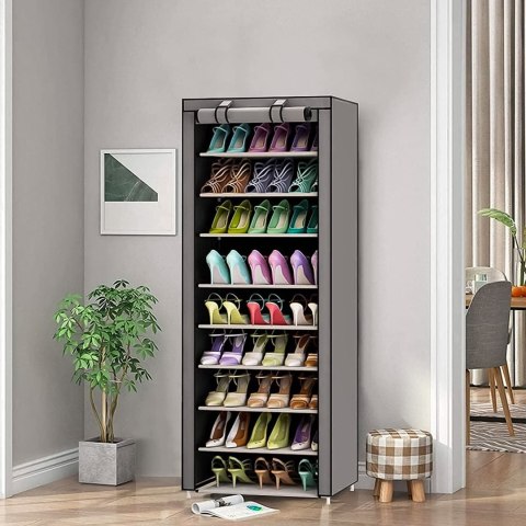 Szafa tekstylna materiałowa garderoba z półkami na ubrania i buty ModernHome ModernHome Szafa tekstylna materiałowa garderoba z półkami na ubrania i buty ModernHome ModernHome