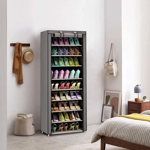 Szafa tekstylna materiałowa garderoba z półkami na ubrania i buty ModernHome ModernHome Szafa tekstylna materiałowa garderoba z półkami na ubrania i buty ModernHome ModernHome