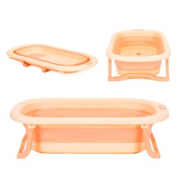 Wanienka dla dzieci wanna turystyczna składana odpływ różowa ECOTOYS ECOTOYS
