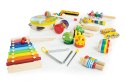 Zestaw drewnianych instrumentów dla dzieci 14 instrumentów ECOTOYS ECOTOYS