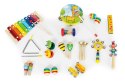 Zestaw drewnianych instrumentów dla dzieci 14 instrumentów ECOTOYS ECOTOYS