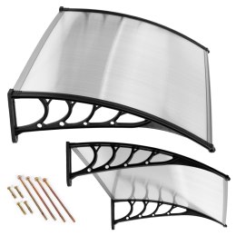 Daszek nad drzwi 120x100 cm zadaszenie osłona poliwęglan ModernHome ModernHome