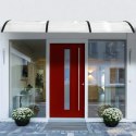 Daszek nad drzwi 120x100 cm zadaszenie osłona poliwęglan ModernHome ModernHome