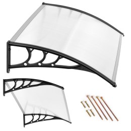 Daszek nad drzwi 150x80 cm zadaszenie osłona poliwęglan ModernHome