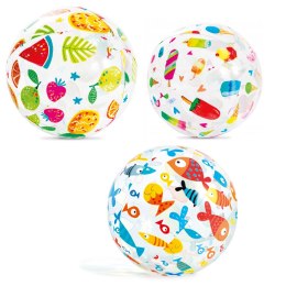 Dmuchana piłka plażowa 51cm różne wzory - 59040 INTEX INTEX