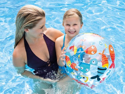 Dmuchana piłka plażowa 51cm różne wzory - 59040 INTEX INTEX Dmuchana piłka plażowa 51cm różne wzory - 59040 INTEX INTEX