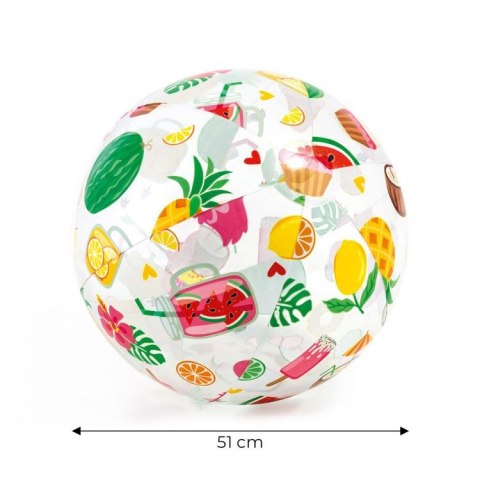 Dmuchana piłka plażowa 51cm różne wzory - 59040 INTEX INTEX Dmuchana piłka plażowa 51cm różne wzory - 59040 INTEX INTEX