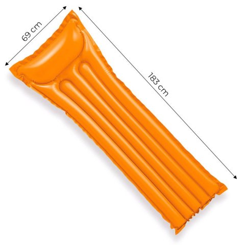 Dmuchany materac do pływania 183x69 cm - pomarańczowy 59703 INTEX INTEX Dmuchany materac do pływania 183x69 cm - pomarańczowy 59703 INTEX INTEX