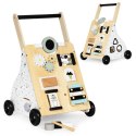 Drewniany chodzik pchacz wózek edukacyjny dla dzieci ECOTOYS ECOTOYS