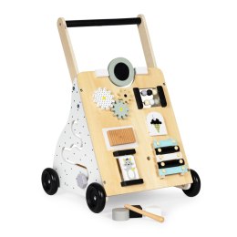 Drewniany chodzik pchacz wózek edukacyjny dla dzieci ECOTOYS ECOTOYS