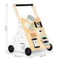 Drewniany chodzik pchacz wózek edukacyjny dla dzieci ECOTOYS ECOTOYS