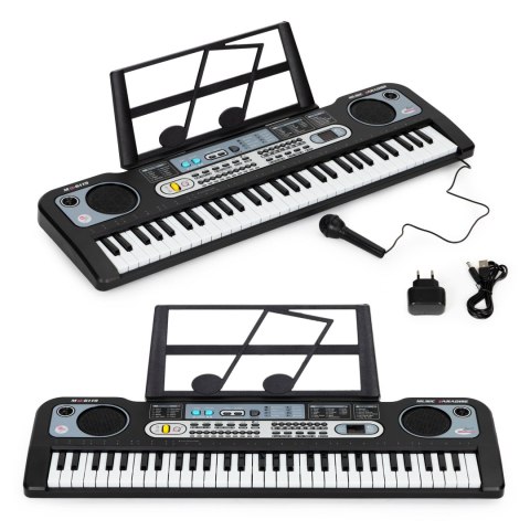 Duży keyboard pianino z mikrofonem dla dzieci + zasilacz MULTISTORE Duży keyboard pianino z mikrofonem dla dzieci + zasilacz MULTISTORE