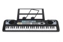 Duży keyboard pianino z mikrofonem dla dzieci + zasilacz MULTISTORE