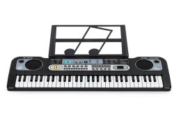 Duży keyboard pianino z mikrofonem dla dzieci + zasilacz MULTISTORE