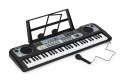 Duży keyboard pianino z mikrofonem dla dzieci + zasilacz MULTISTORE