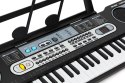 Duży keyboard pianino z mikrofonem dla dzieci + zasilacz MULTISTORE