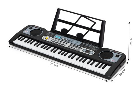 Duży keyboard pianino z mikrofonem dla dzieci + zasilacz MULTISTORE Duży keyboard pianino z mikrofonem dla dzieci + zasilacz MULTISTORE