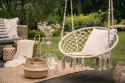 Fotel wiszący Boho huśtawka ogrodowa z poduszką ModernHome