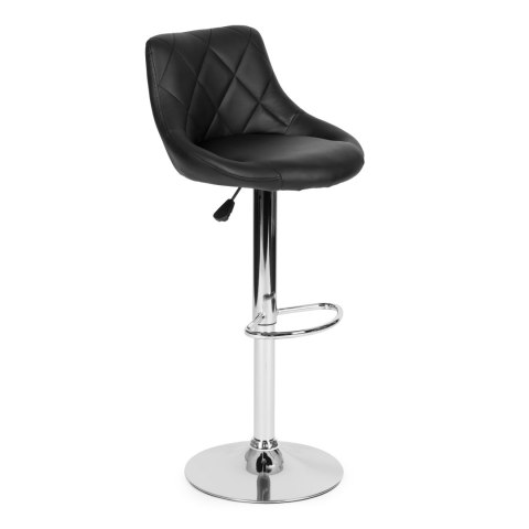 Hoker stołek barowy obrotowy podnóżek regulacja wysokości chrom ekoskóra ModernHome ModernHome Hoker stołek barowy obrotowy podnóżek regulacja wysokości chrom ekoskóra ModernHome ModernHome
