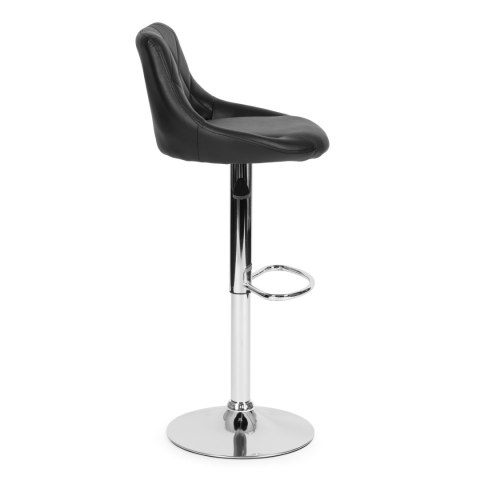 Hoker stołek barowy obrotowy podnóżek regulacja wysokości chrom ekoskóra ModernHome ModernHome Hoker stołek barowy obrotowy podnóżek regulacja wysokości chrom ekoskóra ModernHome ModernHome