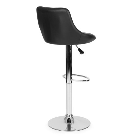 Hoker stołek barowy obrotowy podnóżek regulacja wysokości chrom ekoskóra ModernHome ModernHome Hoker stołek barowy obrotowy podnóżek regulacja wysokości chrom ekoskóra ModernHome ModernHome