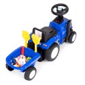 Jeździk traktor New Holland z przyczepką dla dzieci interaktywna kierownica dźwięki niebieski MULTISTORE