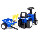 Jeździk traktor New Holland z przyczepką dla dzieci interaktywna kierownica dźwięki niebieski MULTISTORE