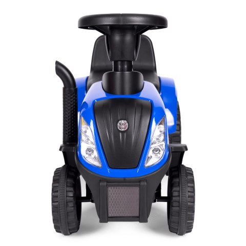 Jeździk traktor New Holland z przyczepką dla dzieci interaktywna kierownica dźwięki niebieski MULTISTORE Jeździk traktor New Holland z przyczepką dla dzieci interaktywna kierownica dźwięki niebieski MULTISTORE