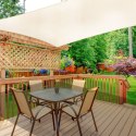 Kwadratowy żagiel przeciwsłoneczny 3x3 m daszek wodoodporny beżowy MultiGarden MultiGarden