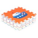 Mata piankowa dla dzieci pojazdy puzzle 9 elementów 86x86cm IPLAY IPLAY