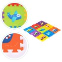 Mata piankowa dla dzieci pojazdy puzzle 9 elementów 86x86cm IPLAY IPLAY