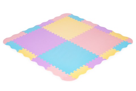 Mata piankowa kolorowa dla dzieci z płotkiem 141,5x141,5 cm 24 el. IPLAY IPLAY Mata piankowa kolorowa dla dzieci z płotkiem 141,5x141,5 cm 24 el. IPLAY IPLAY