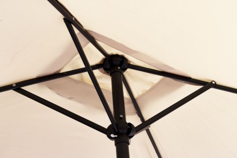 Prostokątny duży parasol ogrodowy skośny łamany z korbą beżowy 200x140 cm MultiGarden MultiGarden Prostokątny duży parasol ogrodowy skośny łamany z korbą beżowy 200x140 cm MultiGarden MultiGarden