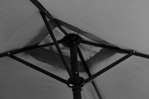 Prostokątny duży parasol ogrodowy skośny łamany z korbą szary 200x140 cm MultiGarden MultiGarden Prostokątny duży parasol ogrodowy skośny łamany z korbą szary 200x140 cm MultiGarden MultiGarden