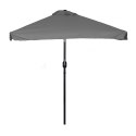 Prostokątny duży parasol ogrodowy skośny łamany z korbą szary 200x140 cm MultiGarden MultiGarden
