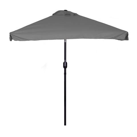 Prostokątny duży parasol ogrodowy skośny łamany z korbą szary 200x140 cm MultiGarden MultiGarden Prostokątny duży parasol ogrodowy skośny łamany z korbą szary 200x140 cm MultiGarden MultiGarden