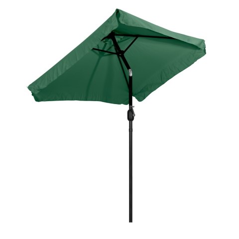 Prostokątny duży parasol ogrodowy skośny łamany z korbą zielony 200x140 cm MultiGarden MultiGarden Prostokątny duży parasol ogrodowy skośny łamany z korbą zielony 200x140 cm MultiGarden MultiGarden