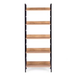 Reał loftowy wysoki 5 półek metal MDF ModernHome ModernHome