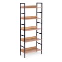 Reał loftowy wysoki 5 półek metal MDF ModernHome ModernHome