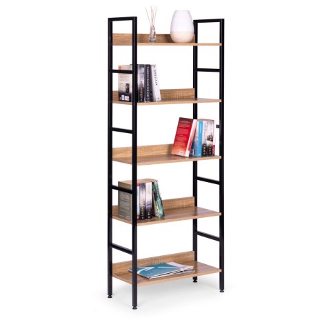 Reał loftowy wysoki 5 półek metal MDF ModernHome ModernHome Reał loftowy wysoki 5 półek metal MDF ModernHome ModernHome