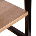 Reał loftowy wysoki 5 półek metal MDF ModernHome ModernHome