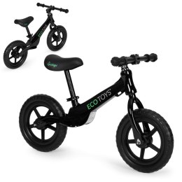 Rowerek rower biegowy dla dzieci jeździk koła EVA ECOTOYS czarny ECOTOYS