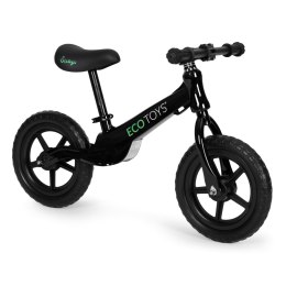 Rowerek rower biegowy dla dzieci jeździk koła EVA ECOTOYS czarny ECOTOYS