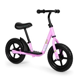 Rowerek rower biegowy z podestem dla dzieci jeździk koła EVA ECOTOYS różowy ECOTOYS