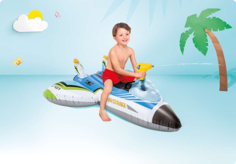 Samolot dmuchany z pistoletem na wodę INTEX 57536 niebieski INTEX Samolot dmuchany z pistoletem na wodę INTEX 57536 niebieski INTEX