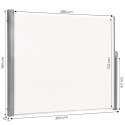 Składana markiza 300x180 cm boczna roleta parawan do ogrodu na taras beżowa MultiGarden MultiGarden