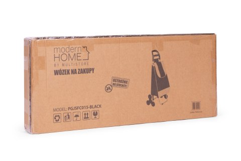 Wózek na zakupy torba 25 litrów na 6 kółkach metalowy stelaż ModernHome ModernHome Wózek na zakupy torba 25 litrów na 6 kółkach metalowy stelaż ModernHome ModernHome