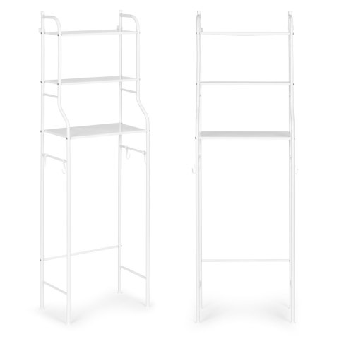 Wysoki regał WC łazienkowy nad sedes 3 półki aluminiowa konstrukcja ModernHome Wysoki regał WC łazienkowy nad sedes 3 półki aluminiowa konstrukcja ModernHome